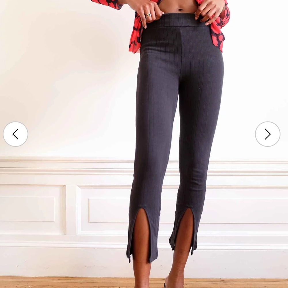 Wray black slit leggings large small